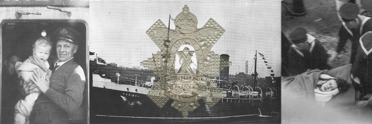 The World War Two era cap badge of the Prince Edward Island Highlanders